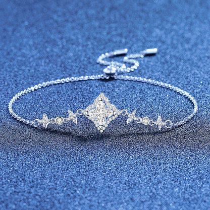 [Avelora]MARQUISE-CLOVER MOISSANITE BRACELET