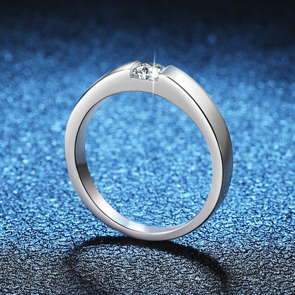 [Avelora]SLEEK MINIMALIST COUPLE'S MOISSANITE RING