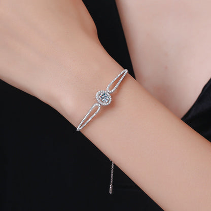[Avelora]"PIGEON'S EGG" TEARDROP MOISSANITE BRACELET