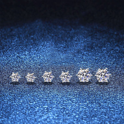 [Avelora]SIX-PRONG MOISSANITE EARRINGS