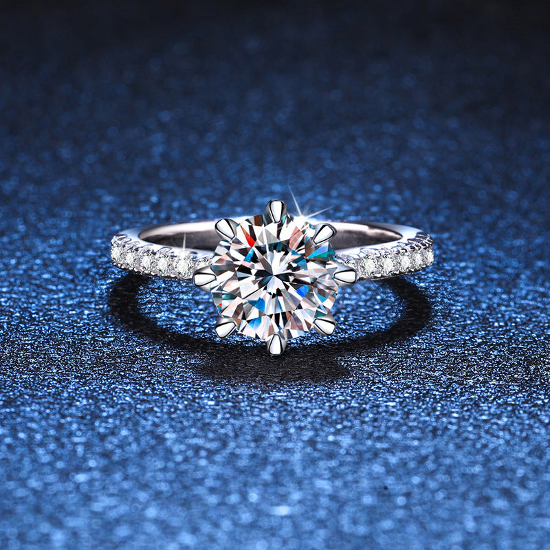[Avelora]BOLD TIGER CLAW MOISSANITE ENGAGEMENT RING