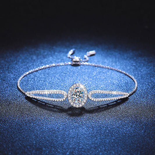 [Avelora]"PIGEON'S EGG" TEARDROP MOISSANITE BRACELET