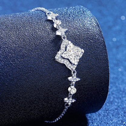 [Avelora]MARQUISE-CLOVER MOISSANITE BRACELET