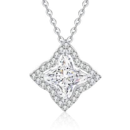 [Avelora]STAR-CLOVER MOISSANITE NECKLACE