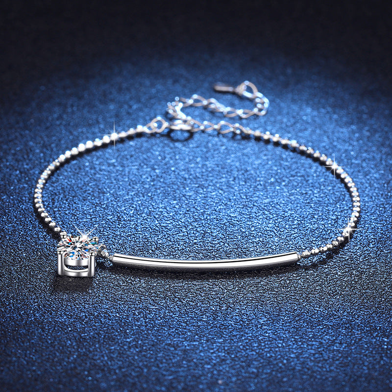 [Avelora]ELEGANT HALF-MOON CURVE MOISSANITE BRACELET