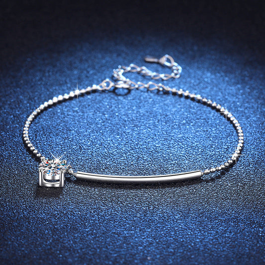 [Avelora]ELEGANT HALF-MOON CURVE MOISSANITE BRACELET