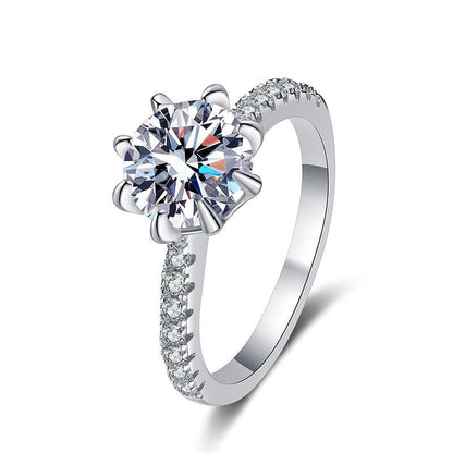[Avelora]BOLD TIGER CLAW MOISSANITE ENGAGEMENT RING