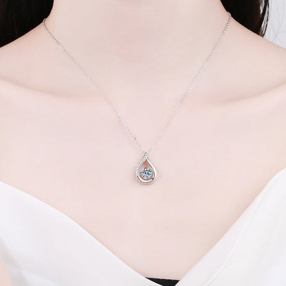 [Avelora]DANCING WATER DROP MOISSANITE NECKLACE