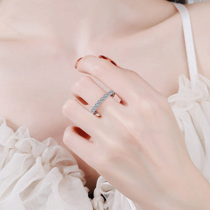[Avelora]LUXURIOUS 2.2 CARAT FULL ETERNITY MOISSANITE RING
