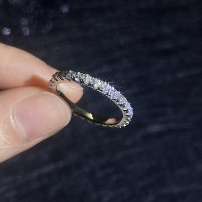 [Avelora]DAINTY 0.87CT FULL ETERNITY MOISSANITE RING