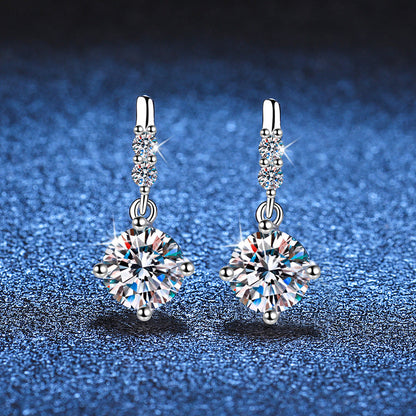[Avelora]DYNAMIC TASSEL MOISSANITE DROP EARRINGS