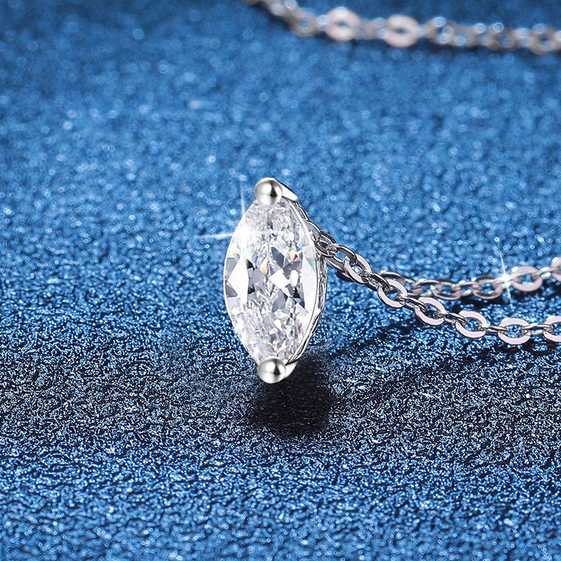 [Avelora]SOPHISTICATED MARQUISE-CUT MOISSANITE PENDANT NECKLACE