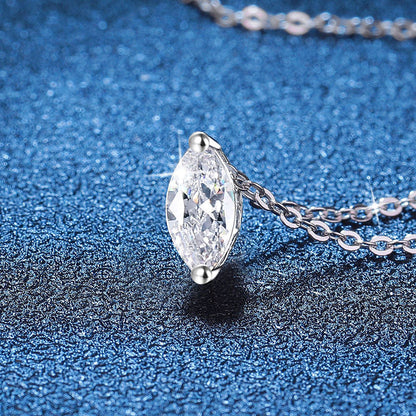 [Avelora]SOPHISTICATED MARQUISE-CUT MOISSANITE PENDANT NECKLACE