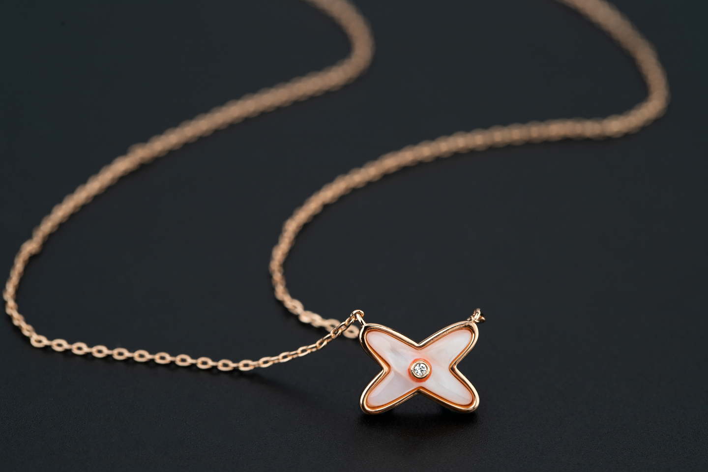 [Avelora]JEUX DE NECKLACE 1 DIAMOND