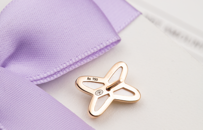 [Avelora]JEUX DE WHITE MOP ROSE GOLD DIAMOND EARRINGS