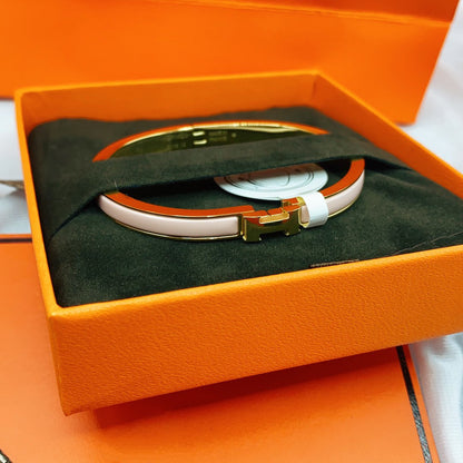 [Avelora]CLASSIC HM CLIC  PINK 8MM ENAMEL BRACELET