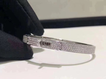 [Avelora]HM KELLY BRACELET IN SILVER AND FULL PAVE DIAMOND