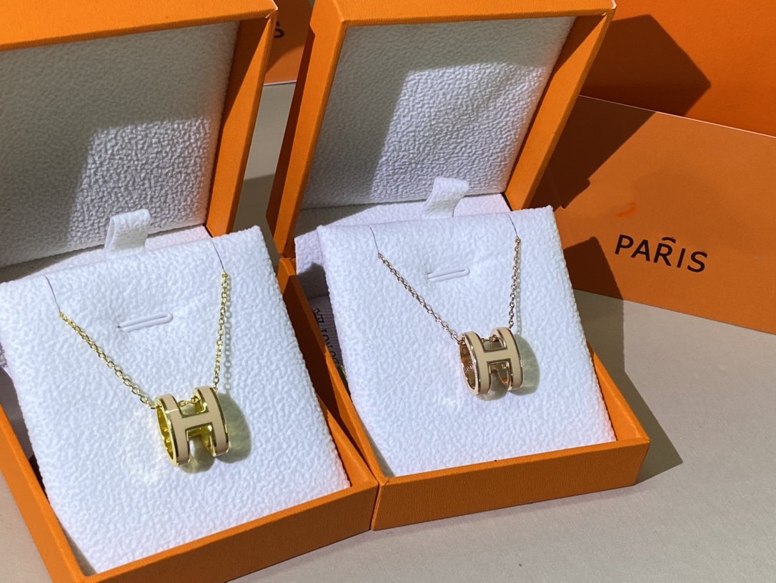 [Avelora]HM CLIC YELLOW ENAMEL GOLD NECKLACE