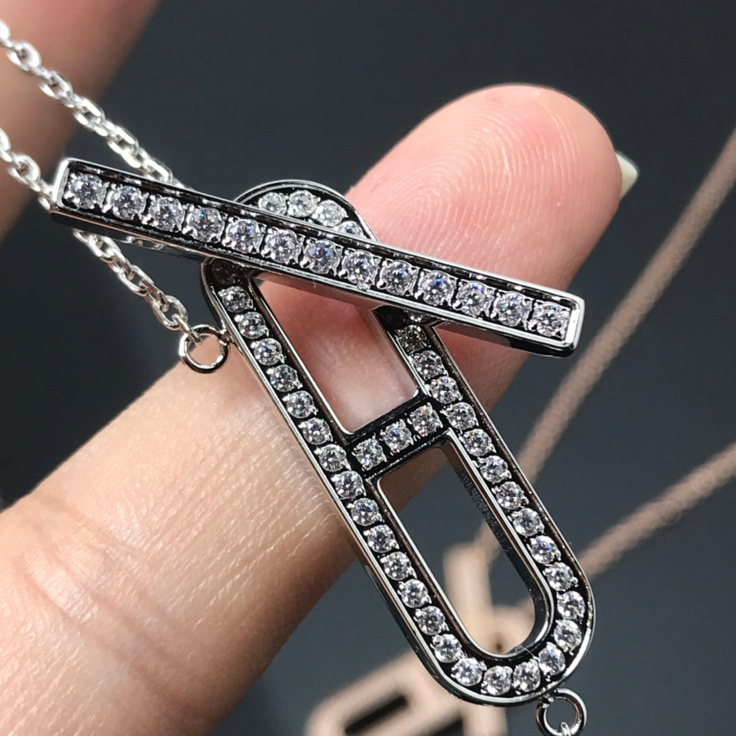 [Avelora]HM NECKLACE PLATINUM ROSE GOLD DIAMOND