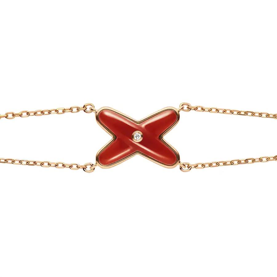 [Avelora]JEUX BRACELET CARNELIAN ROSE GOLD 1 DIAMOND