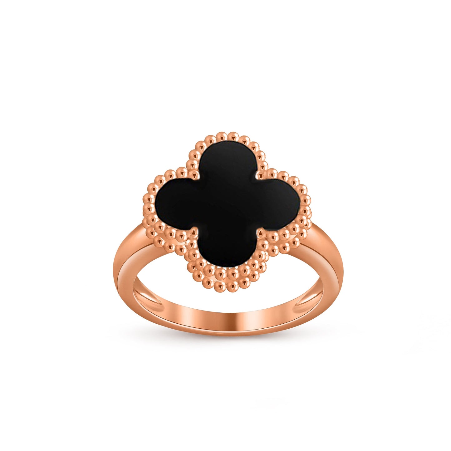 [Avelora]LUCKY CLOVER VINTAGE ROSE GOLD RING COLLECTION