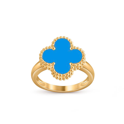 [Avelora]LUCKY CLOVER VINTAGE GOLD RING COLLECTION