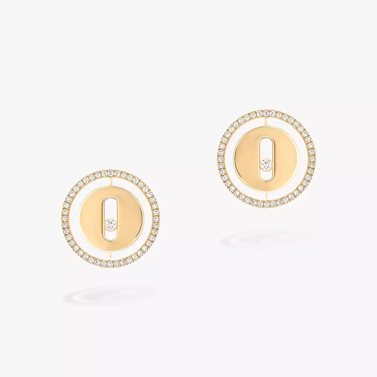 [Avelora]LUCKY MOVE DIAMOND EARRINGS