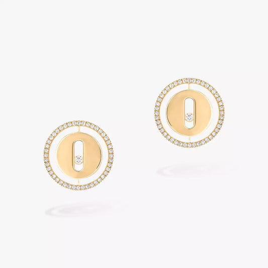 [Avelora]LUCKY MOVE DIAMOND EARRINGS