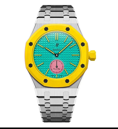 [Avelora]OAK POP EXCLUSIVE SILVER STEEL STRAP