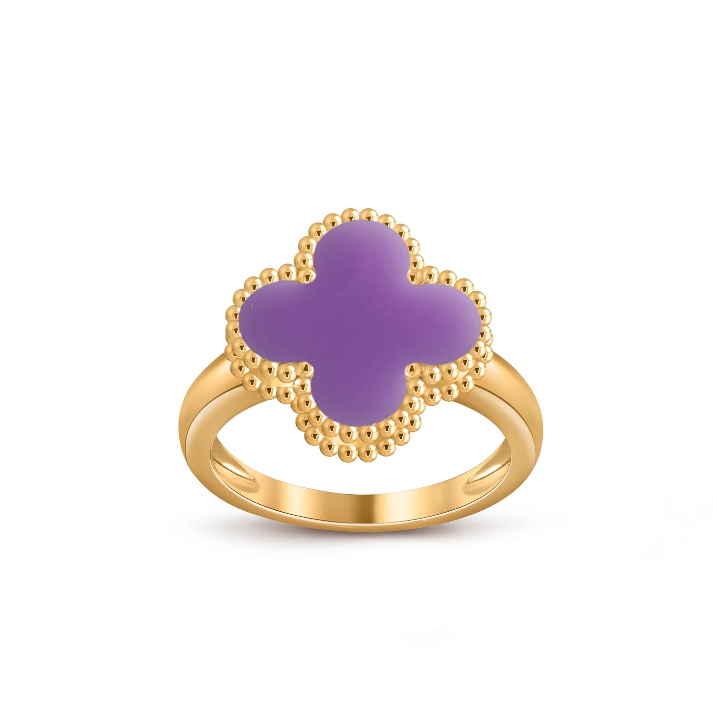 [Avelora]LUCKY CLOVER VINTAGE GOLD RING COLLECTION