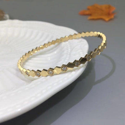 [Avelora]BEE LOVE GOLD DIAMOND BRACELET
