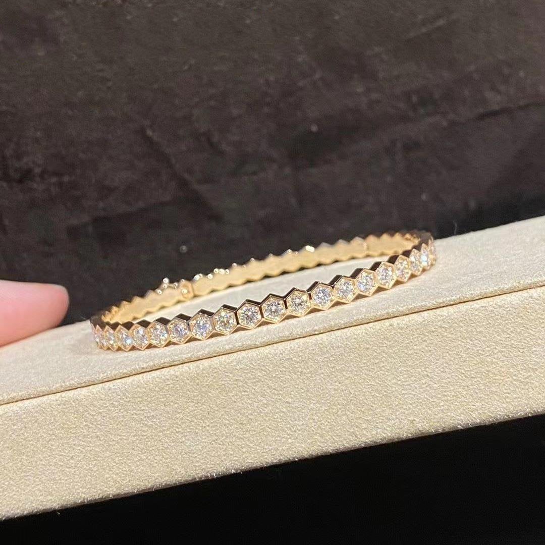 [Avelora]BEE LOVE GOLD BRACELET FULL DIAMOND
