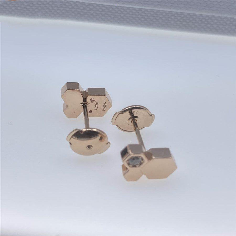[Avelora]BEE LOVE ROSE GOLD DIAMOND EARRINGS