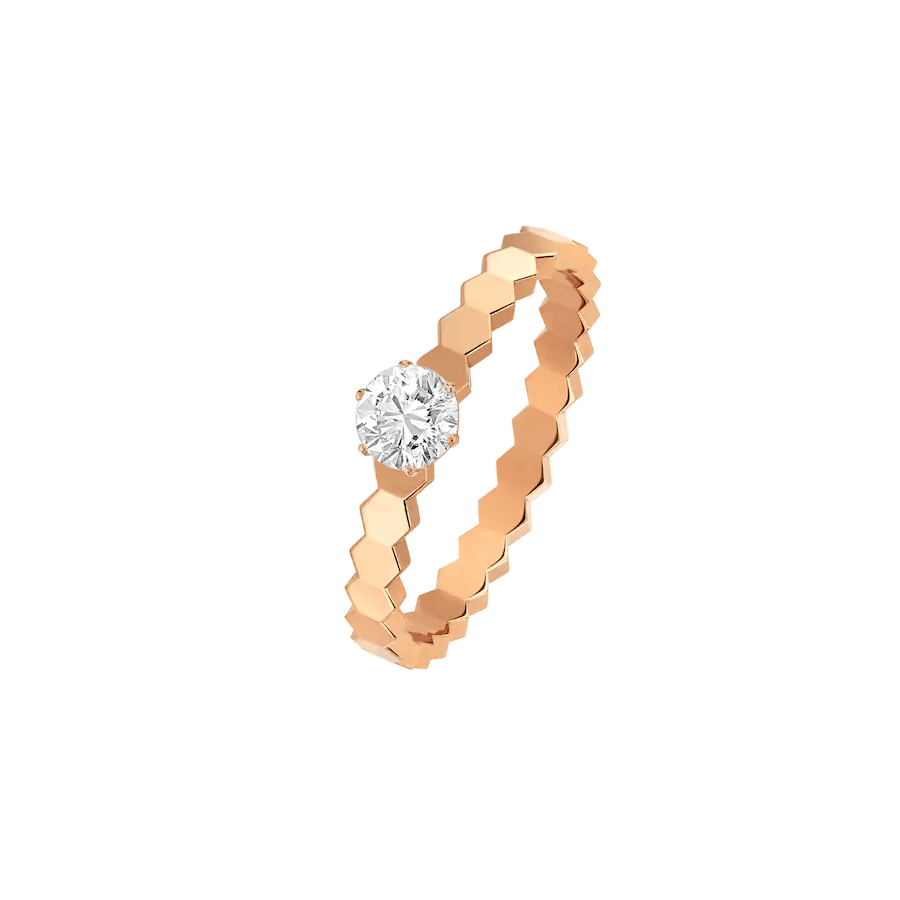 [Avelora]BEE LOVE RING ROSE GOLD 1 DIAMOND