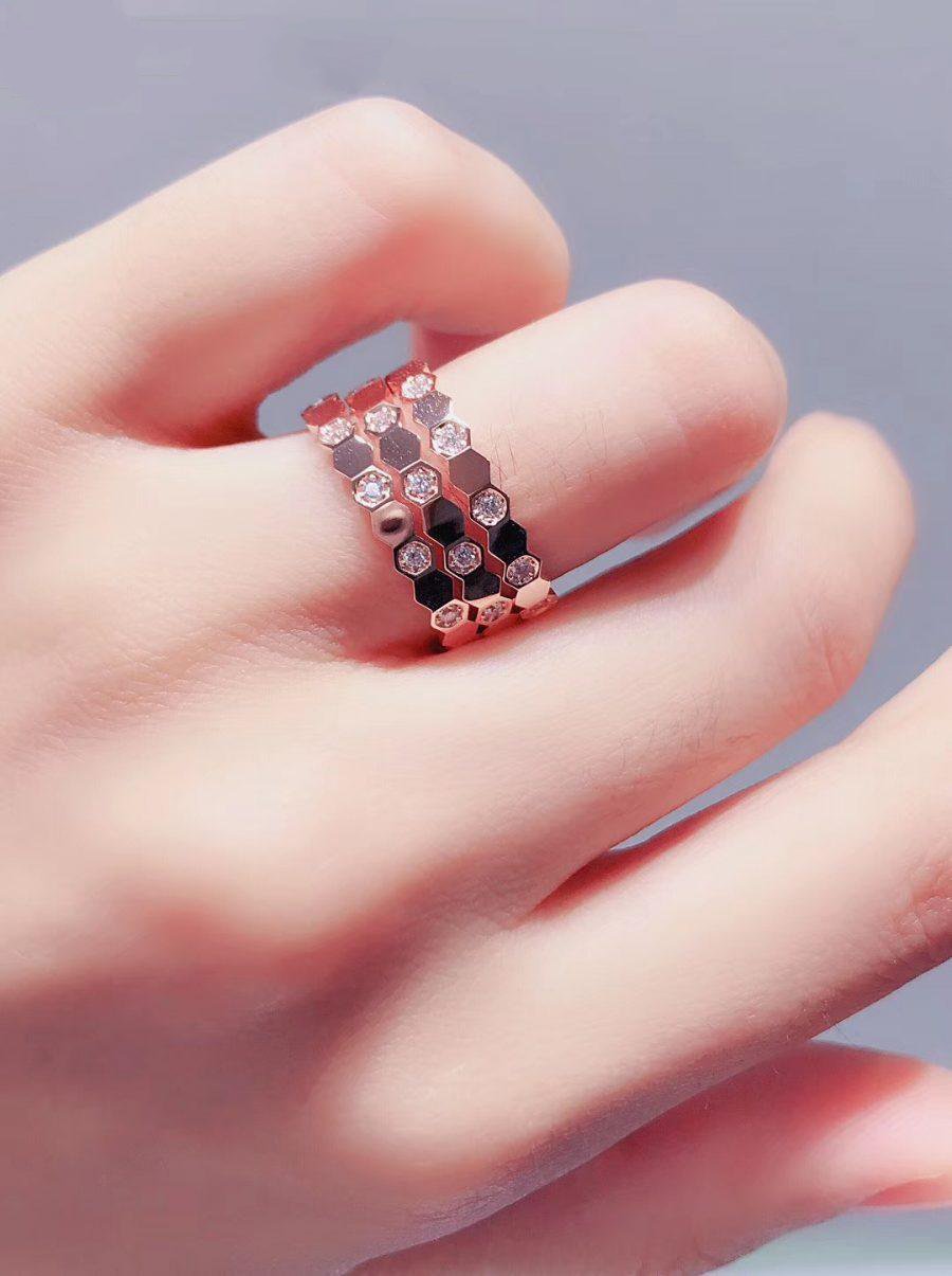 [Avelora]BEE LOVE RING ROSE GOLD DIAMOND