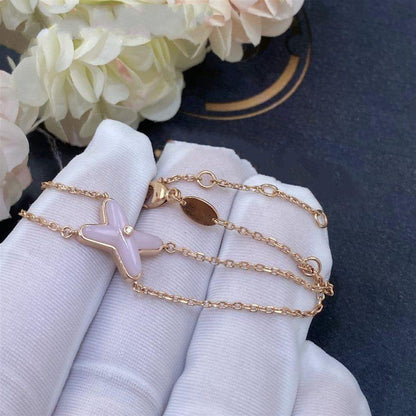 [Avelora]JEUX BRACELET PINK MOP ROSE GOLD 1 DIAMOND