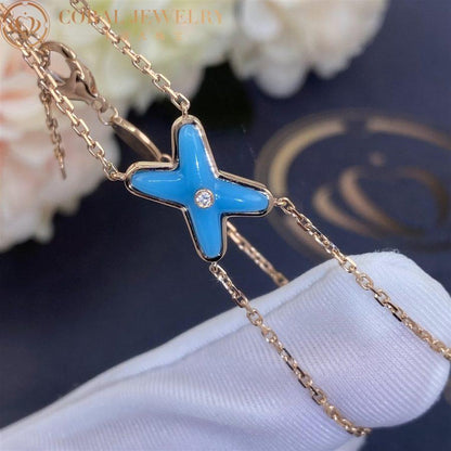 [Avelora]JEUX BRACELET TURQUOISE ROSE GOLD 1 DIAMOND