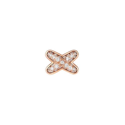 [Avelora]JEUX DE ROSE GOLD DIAMOND EARRINGS