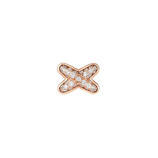 [Avelora]JEUX DE ROSE GOLD DIAMOND EARRINGS