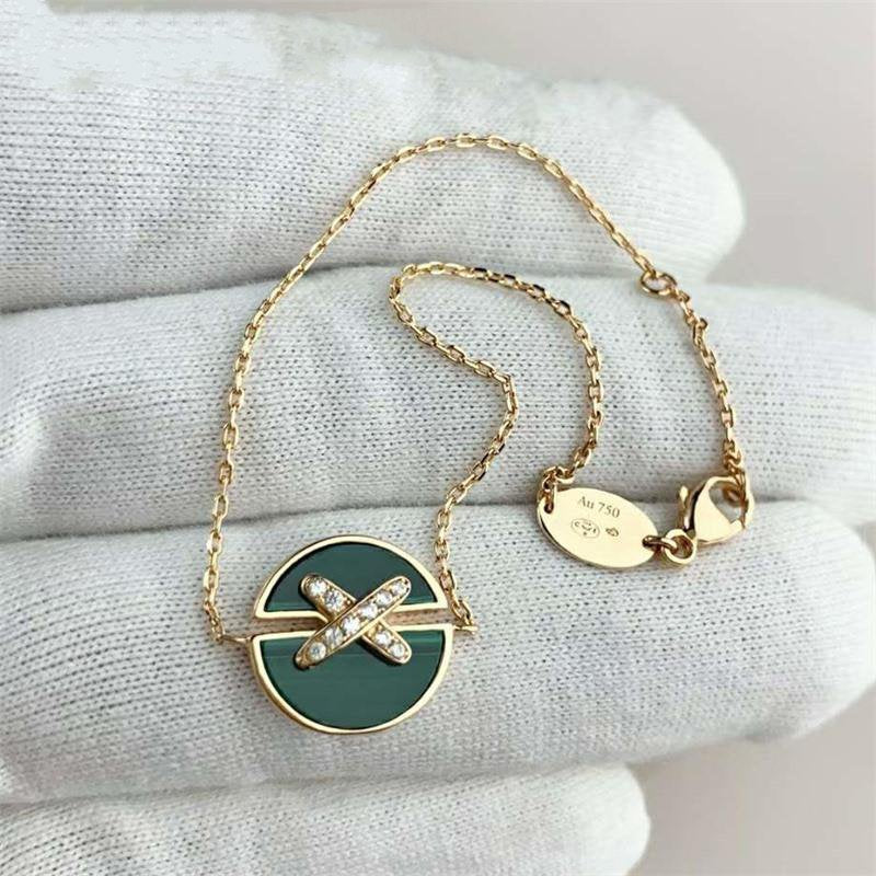 [Avelora]JEUX DE BRACELET MALACHITE ROSE GOLD DIAMONDS