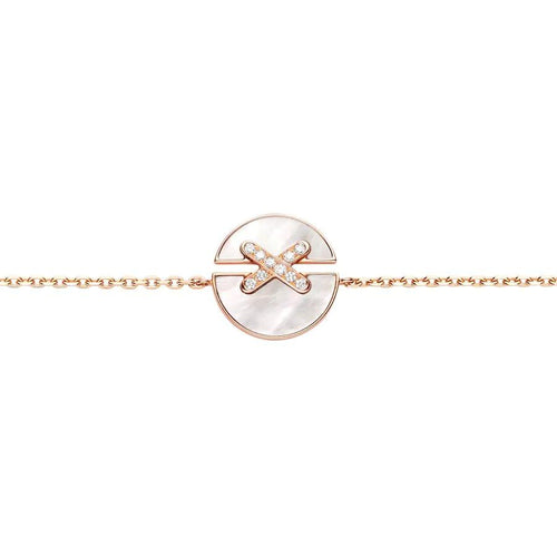 [Avelora]JEUX DE BRACELET MOP ROSE GOLD DIAMONDS