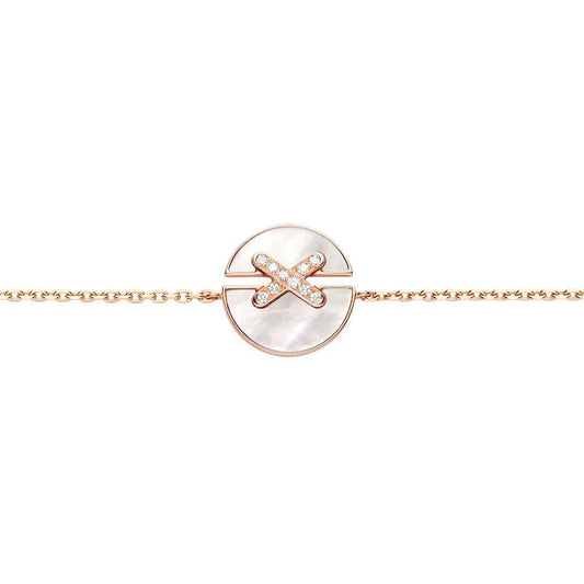 [Avelora]JEUX DE BRACELET MOP ROSE GOLD DIAMONDS