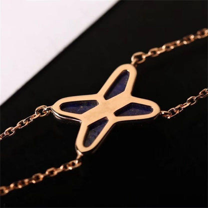 [Avelora]Hollow Design Four-Leaf Clover Flower Shape Ring