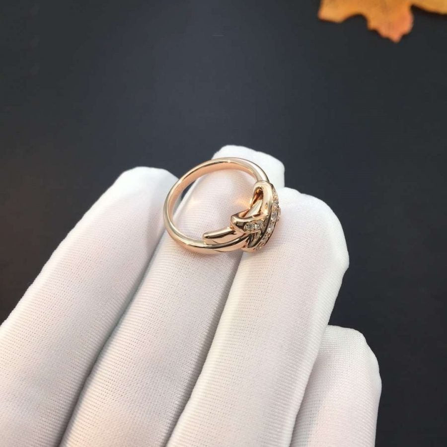 [Avelora]JEUX DE ROSE GOLD DIAMOND RING