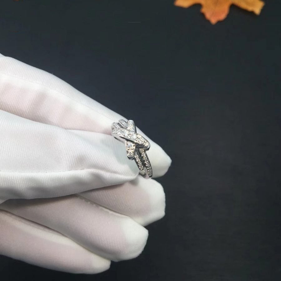 [Avelora]JEUX DE SILVER DIAMOND RING