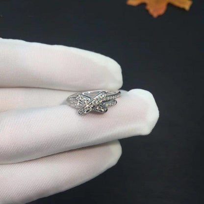 [Avelora]JEUX DE SILVER DIAMOND RING