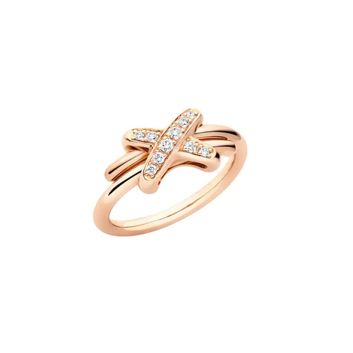[Avelora]JEUX DE ROSE GOLD DIAMOND RING