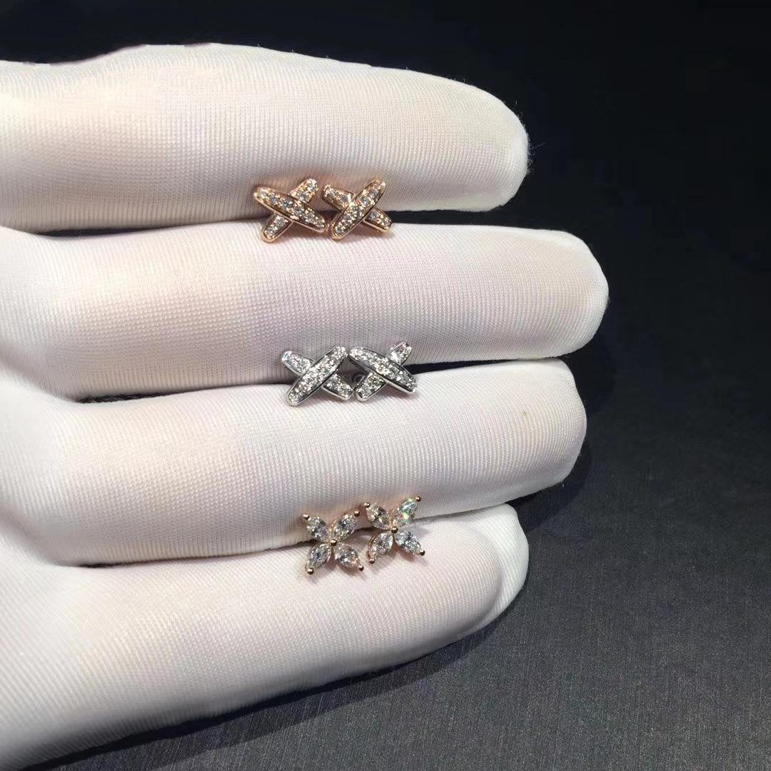 [Avelora]JEUX DE DIAMOND EARRINGS