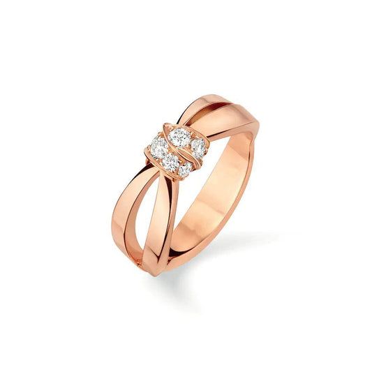 [Avelora]LIENS RING ROSE GOLD DIAMOND