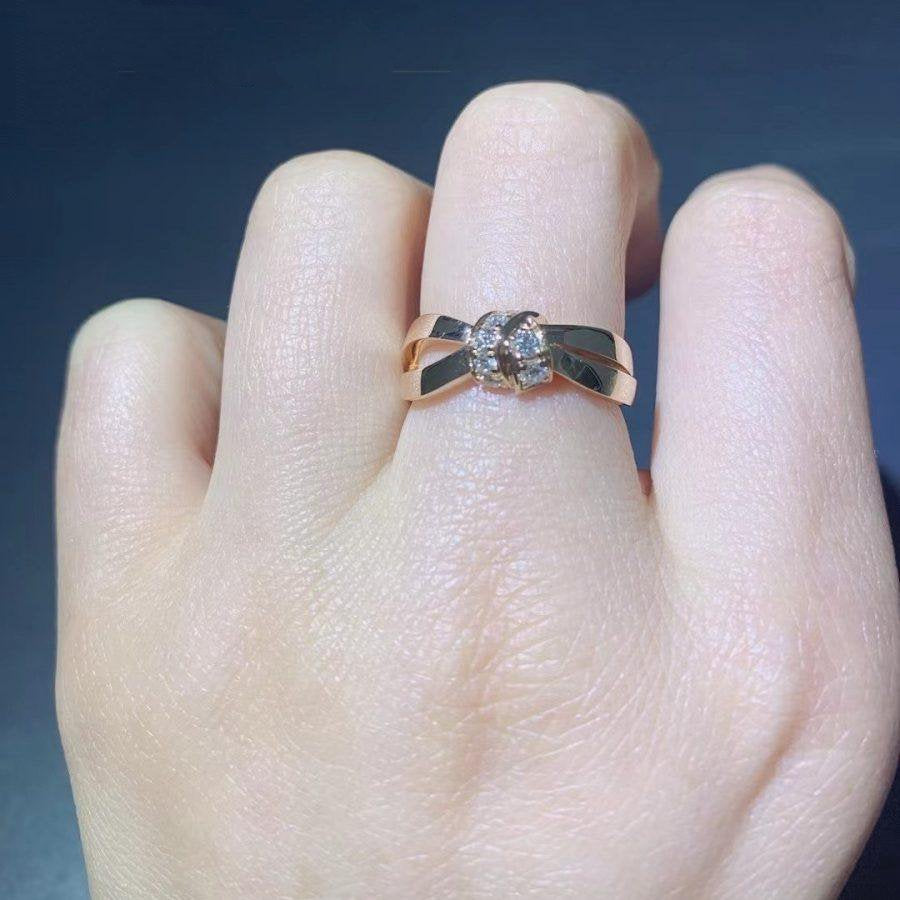 [Avelora]LIENS RING ROSE GOLD DIAMOND